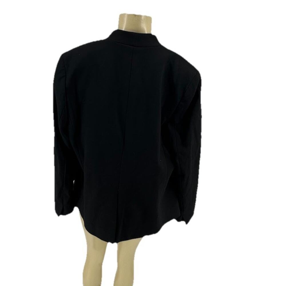 J.Crew Size 14 Blazer Going-Out Open Stretch Twill Black Sport Coat Jacket CLT - Picture 3 of 8